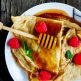 Brennende Himbeer-Crêpes